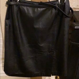 Leather skirt